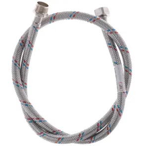 Гнучкий шланг для підключення води гайка 1/2'' - Штуцер 1/2'' (100 см) Zerix (ZX1565) №3