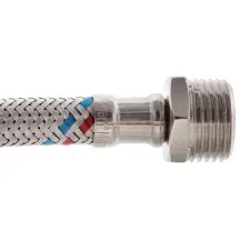 Гибкий шланг для подключения воды гайка 1/2 - Штуцер 1/2 (120 см) Zerix (ZX1566)