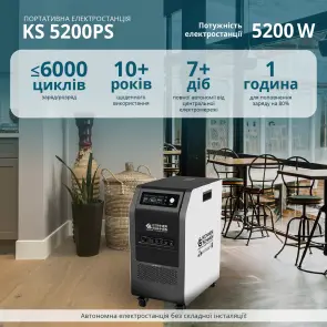 Портативная электростанция 3 в 1 KS 5200PS №1