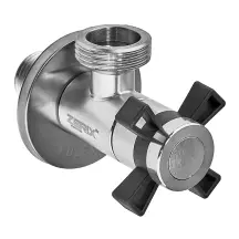 Кран для подключения сантехприборов Zerix VAL-10-1/2x3/4 с нерж.стали SUS304 (ZX5103)