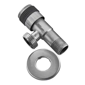 Кран для подключения сантехприборов Mixxus VAL-05-1/2x3/4 с нерж. стали SUS304 (MI6027) №1