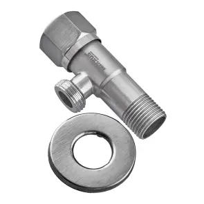 Кран для подключения сантехприборов Mixxus VAL-06-1/2x1/2 с нерж.ст.SUS304 (MI6056) №1