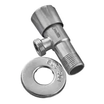Кран для подключ. сантехприборов Zerix VAL-04-1/2x1/2 с нерж. ст.SUS304 (ZX4800)