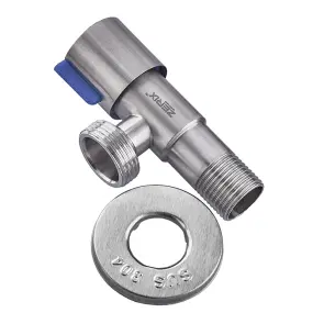 Кран для подключ. сантехприл. Zerix VAL-03-1/2x3/4 с нерж. ст.SUS304 (ZX4799) №1