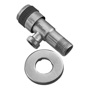 Кран для подключения сантехприборов MIXXUS VAL-04-1/2x1/2 с нерж. стали SUS304 (MI6026) №1