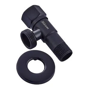 Кран для подключения сантехприборов Mixxus VAL-07-1/2x3/4 Black (MI6059) №1