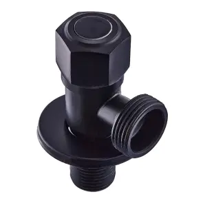 Кран для подключения сантехприборов Mixxus VAL-07-1/2x3/4 Black (MI6059) №2