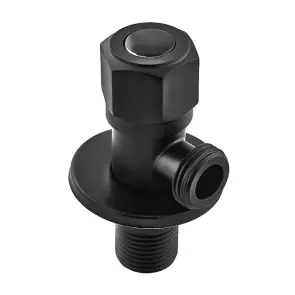 Кран для подключения сантехприборов Mixxus VAL-06-1/2x1/2 Black с нерж.ст.SUS304(черный) (MI6058) №2