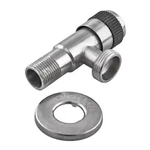 Кран для подключения сантехприборов Champion VAL-05 1/2x3/4 с нерж. стали SUS304 (CH0324)
