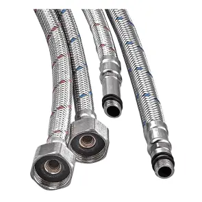 Гибкий подвод Champion FH-01-F1/2"xM10-60 нержавейка (пара) (AC0669) №2