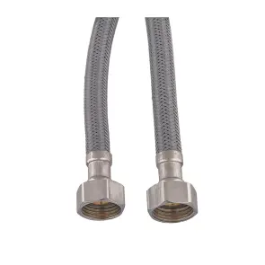 Гибкий подвод Zerix ZHN-02-F1/2"xM10-120 (нейлоновая оплетка, гайки нерж) (пара) (ZX5161) №1