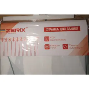 Шторка для ванной Zerix SCP-008-180x200 из PEVA (полиэтиленвинилацетата) (Узор "Листья") (ZX6081) №2
