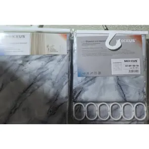 Шторка для ванной Mixxus SCT-009-180x180 из полиэстера (Узор "Мрамор") (AC3579) №2