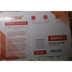 Шторка для ванной Zerix SCP-024-180x180 из PEVA (полиэтиленвинилацетата) (Узор "Брызки") (ZX6097) №2