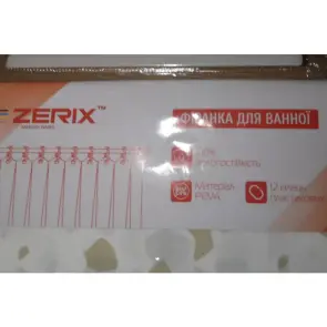 Шторка для ванной Zerix SCP-024-180x180 из PEVA (полиэтиленвинилацетата) (Узор "Брызки") (ZX6097) №3