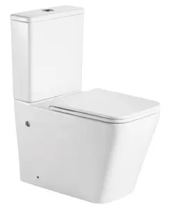 Чаша унітазу-компакту Mixxus Premium Quadro-0402-R Bowl 675х390х855 Rimless без сидіння (MI8340) №5
