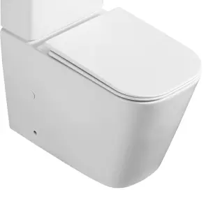 Чаша унітазу-компакту Mixxus Quadro-0404-T1 Bowl 660х360х820 Tornado 1.0 без сидіння (MI8342) №7