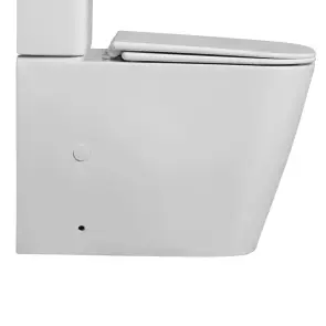 Чаша унітазу-компакту Mixxus Quadro-0404-T1 Bowl 660х360х820 Tornado 1.0 без сидіння (MI8342) №8