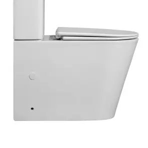 Чаша унітазу-компакту Mixxus Bevel-0407-T1 Bowl 630х350х795 Tornado 1.0 без сидіння (MI8350) №1