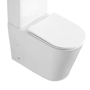Чаша унітазу-компакту Mixxus Bevel-0407-T1 Bowl 630х350х795 Tornado 1.0 без сидіння (MI8350) №7