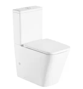 Чаша унітазу-компакту Mixxus Premium Quadro-0401-R Bowl 610х365х825 Rimless без сидіння (MI8339) №7