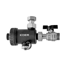 Фильтр компактный магнитный для котла Koer KR.1274 - 3/4" с краном (PA-GF) (KR5679)