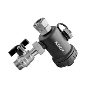 Фільтр компактний магнітний для котла Koer KR.1274 - 3/4" з краном (PA-GF) (KR5679) №2