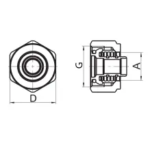 Евроконус Roho R581-075 - 3/4"EK 16х2 (RO0247)