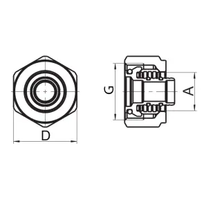 Евроконус Roho R581-075 - 3/4"EK 16х2 (RO0247) №1