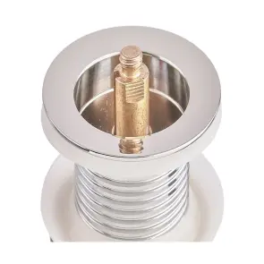 Донний клапан для раковини Zerix BV-06 1 1/4'' без переливу автоматичний СLICK-СLACK (Колір хром) (ZX6023) №7