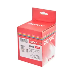 Донний клапан для раковини Zerix BV-06 1 1/4'' без переливу автоматичний СLICK-СLACK (Колір хром) (ZX6023) №8