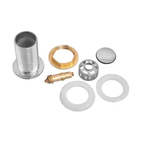 Донний клапан для раковини Zerix BV-06 1 1/4'' без переливу автоматичний СLICK-СLACK (Колір хром) (ZX6023) №12