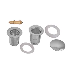 Донный клапан для раковины Koer PW-08-01 1 1/4'' без перелива автоматический СLICK-СLACK (Цвет хром) (KR5786) №11