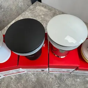 Донний клапан для раковини Koer PW-08-05 1 1/4'' без переливу автоматичний СLICK-СLACK (Колір чорн) (KR5789) №3