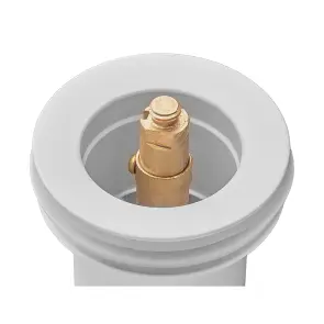 Донний клапан для раковини Koer PW-08-03 1 1/4'' без переливу автоматичнийСLICK-СLACK (Колір білий) (KR5787) №7