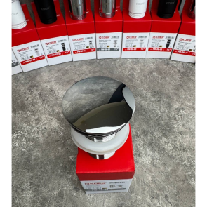 Донний клапан для раковини Koer PW-12-01 1 1/4'' без переливу автоматичний СLICK-СLACK (Колір хром) (KR5798) №6
