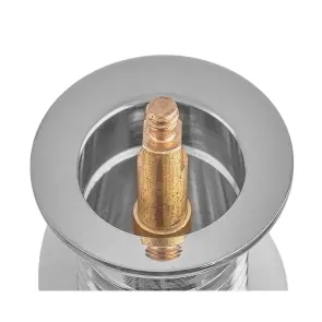Донний клапан для раковини Koer PW-12-01 1 1/4'' без переливу автоматичний СLICK-СLACK (Колір хром) (KR5798) №11