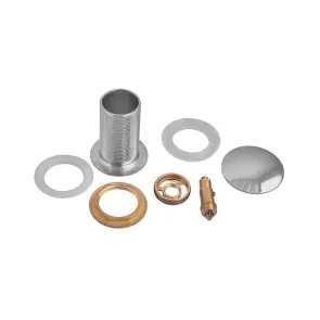 Донний клапан для раковини Koer PW-12-01 1 1/4'' без переливу автоматичний СLICK-СLACK (Колір хром) (KR5798) №15