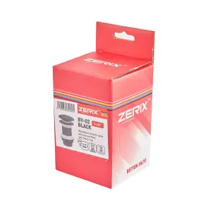 Донний клапан для раковини Zerix BV-02 BLACK 1 1/4'' без переливу автоматичний СLICK-СLACK (Колір чорний) (ZX6018) №8