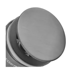 Донний клапан для раковини Koer PW-11-07 1 1/4'' універсальний (з/без перел) СLICK-СLACK (Колір графіт) (KR5793) №10
