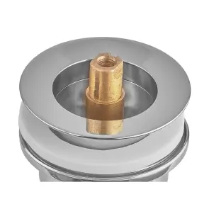 Донний клапан для раковини Zerix BV-04 1 1/4'' універсальний (з/без перел) СLICK-СLACK (Колір хром) (ZX6021) №5
