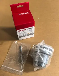 Донный клапан для раковины Koer PW-11-01 1 1/4'' универсальный (с/без перл) СLICK-СLACK (Цвет хром) (KR5790) №2