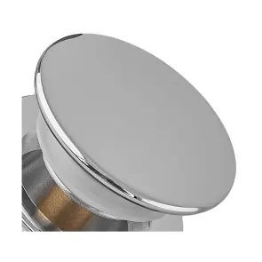 Донный клапан для раковины Koer PW-11-01 1 1/4'' универсальный (с/без перл) СLICK-СLACK (Цвет хром) (KR5790) №11