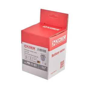 Донный клапан для раковины Koer PW-11-01 1 1/4'' универсальный (с/без перл) СLICK-СLACK (Цвет хром) (KR5790) №20
