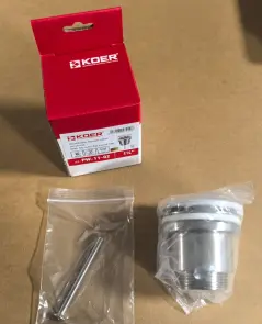 Донний клапан для раковини Koer PW-11-02 1 1/4'' універсальний (з/без перел) СLICK-СLACK SS COLOR (KR5792) №15