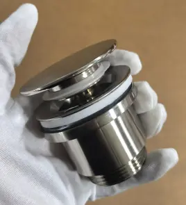 Донний клапан для раковини Koer PW-11-02 1 1/4'' універсальний (з/без перел) СLICK-СLACK SS COLOR (KR5792) №16