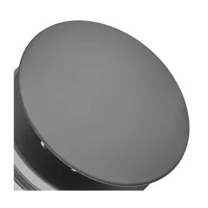 Донний клапан для раковини Zerix BV-03 BLACK 1 1/4'' універсальний (з/без перел) СLICK-СLACK (Колір чорний) (ZX6020) №3