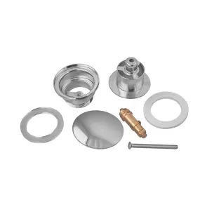 Донний клапан для раковини Zerix BV-03 1 1/4'' універсальний (з/без перел) СLICK-СLACK (Колір хром) (ZX6019) №7