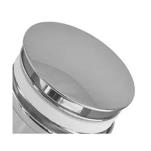 Донний клапан для раковини Zerix BV-03 1 1/4'' універсальний (з/без перел) СLICK-СLACK (Колір хром) (ZX6019) №8