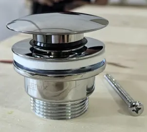 Донний клапан для раковини Zerix BV-03 1 1/4'' універсальний (з/без перел) СLICK-СLACK (Колір хром) (ZX6019) №11